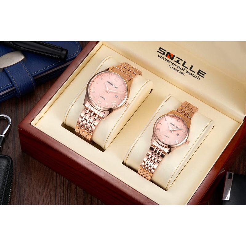 JAM TANGAN COUPLE RANTAI SNILLE N 1056 ANTI AIR