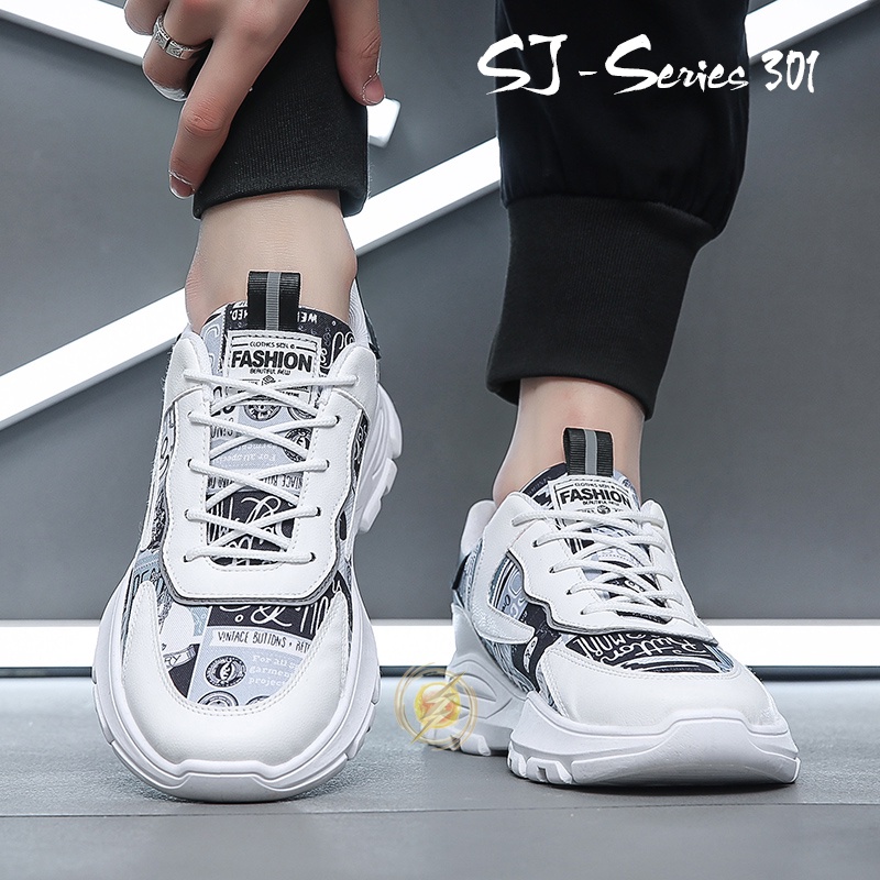 [OOS] Sepatu Sneakers Casual Pria Buat Kuliah atau Nongkrong Kualitas Premium -301