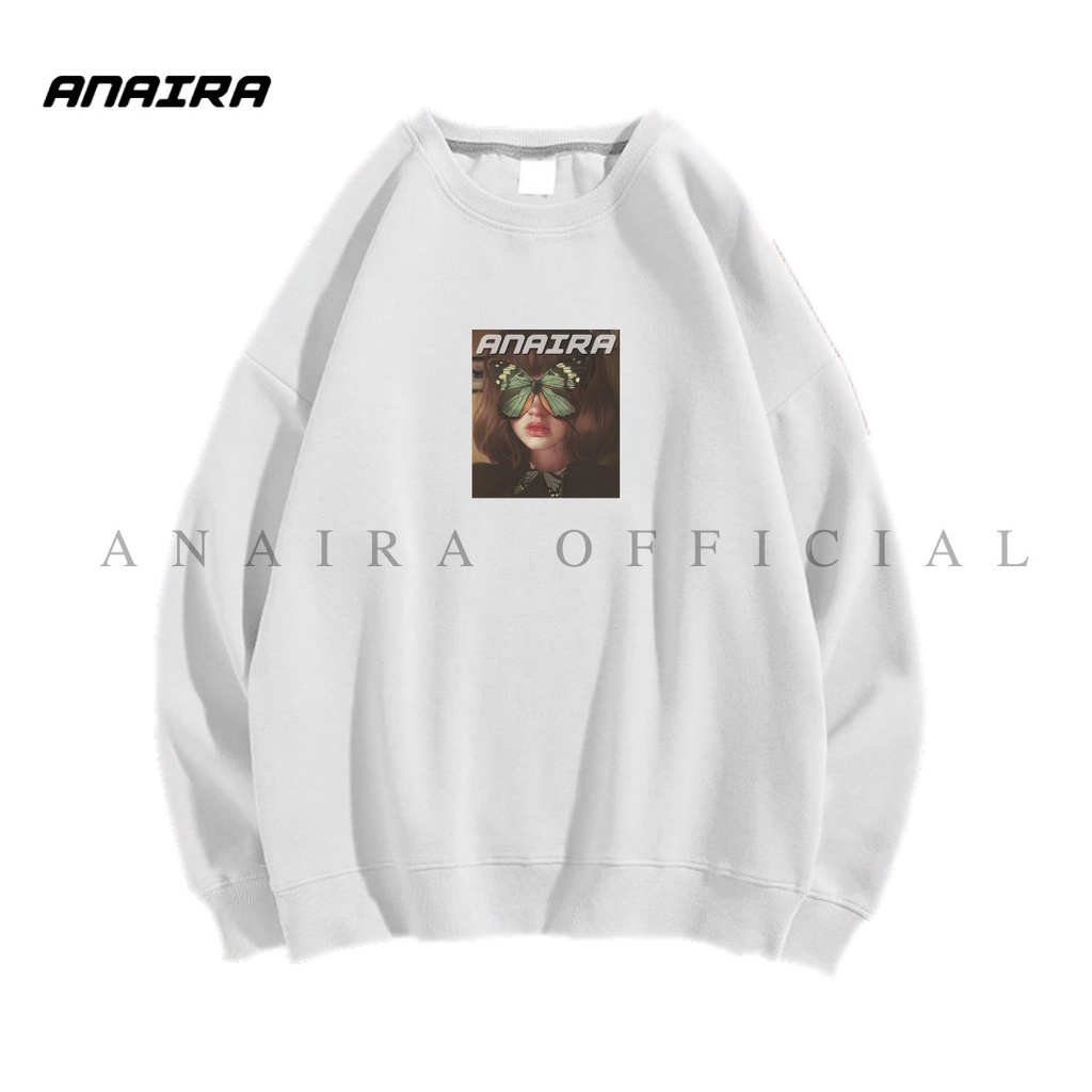 BUTTERFLY GIRL SWEATER CREWNECK ANAIRAOFFICIAL