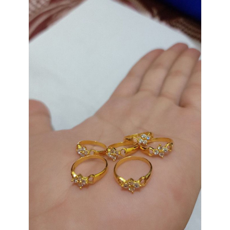 CIN-CIN ANAK MATA PERAK 925 LAPIS MAS 24 K