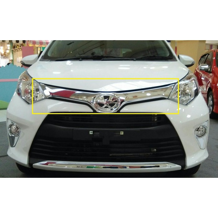 Hood moulding chrome Toyota Calya | Kikim Variasi