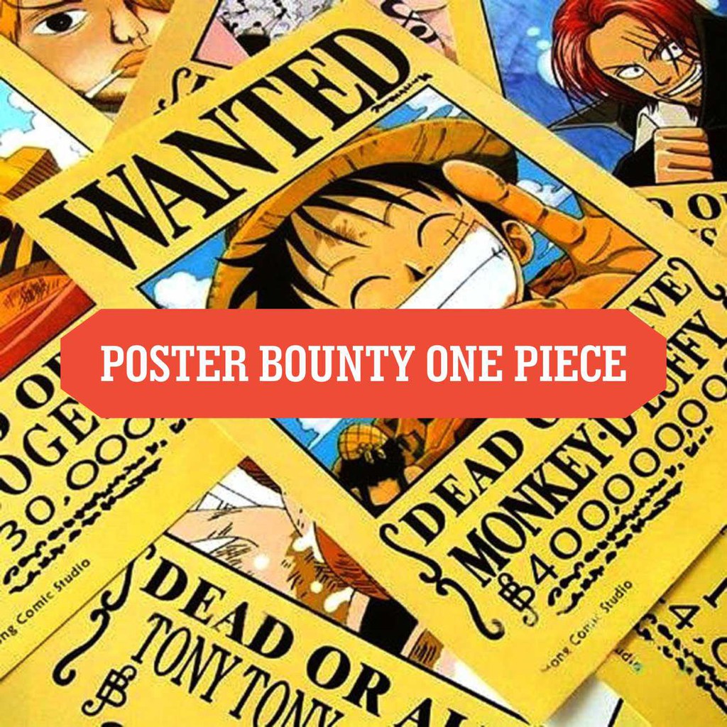 Poster Bounty One Piece Wanted Poster One Piece Character Poster Anime One Piece