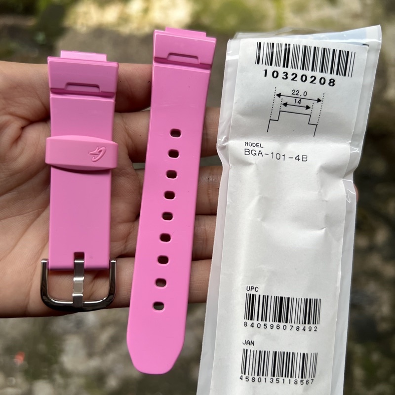 Tali strap jam tangan casio baby-g original BGA-101 4B band BGA 101