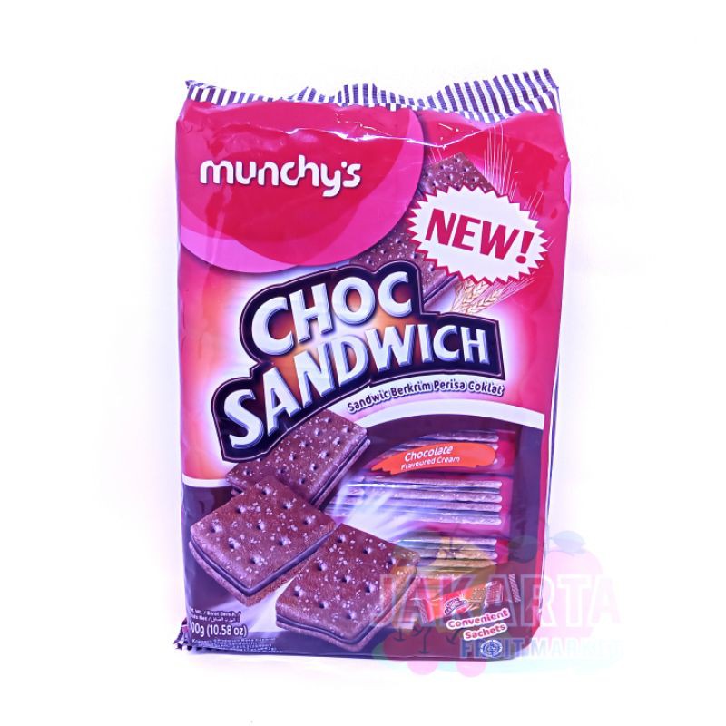 

MUNCHYS CHOCO SANDWICH PRISA COKLAT 300G