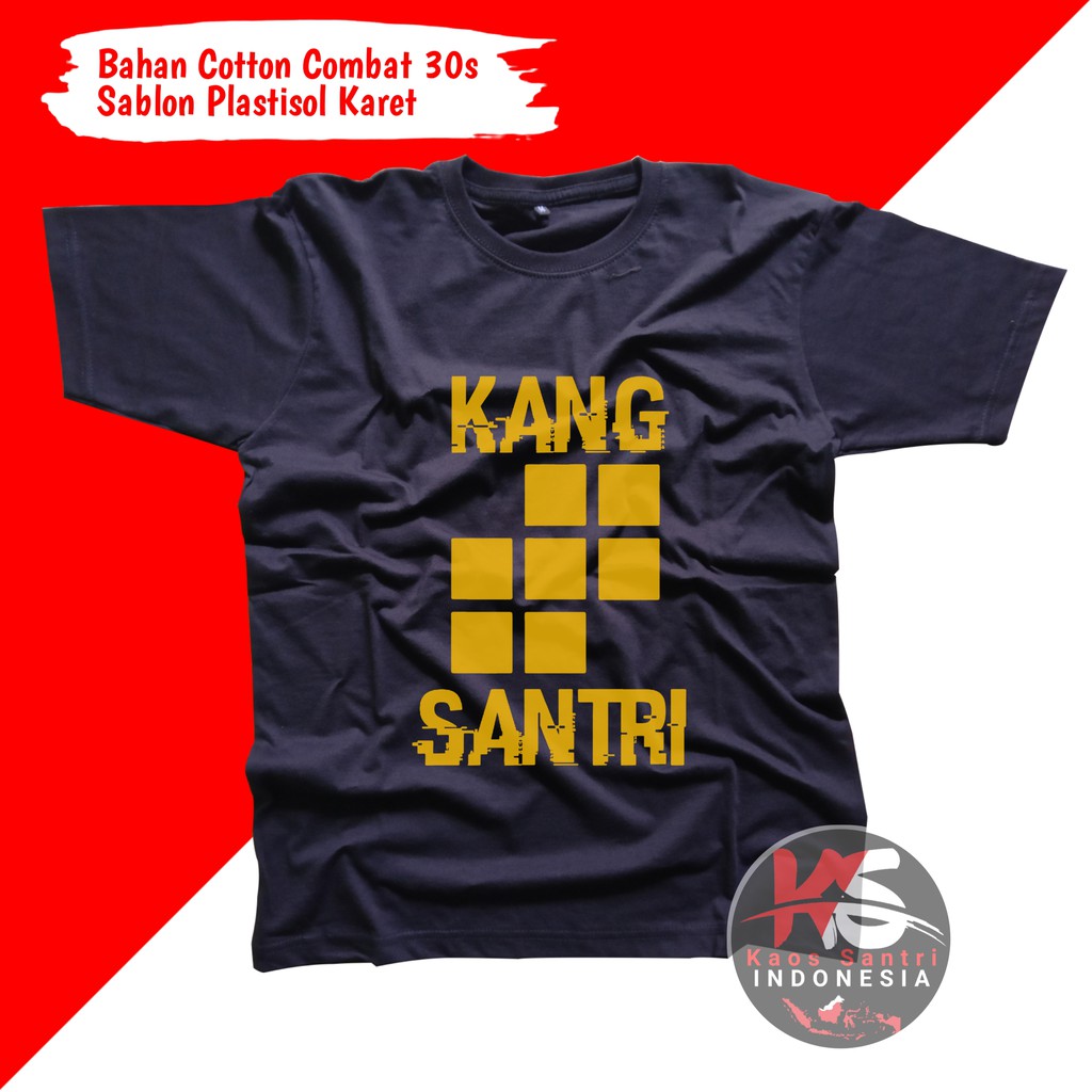 KAOS SANTRI // KAOS SANTRI SALAFI // KAOS DAKWAH // KAOS MUSLIM // KAOS DISTRO // KODE A-A1 lengan pendek