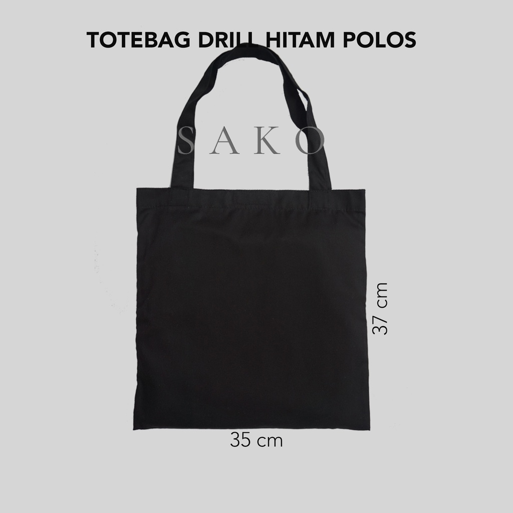 (SAKO) - TOTEBAG DRILL POLOS 35X37CM PEREKAT VELCRO