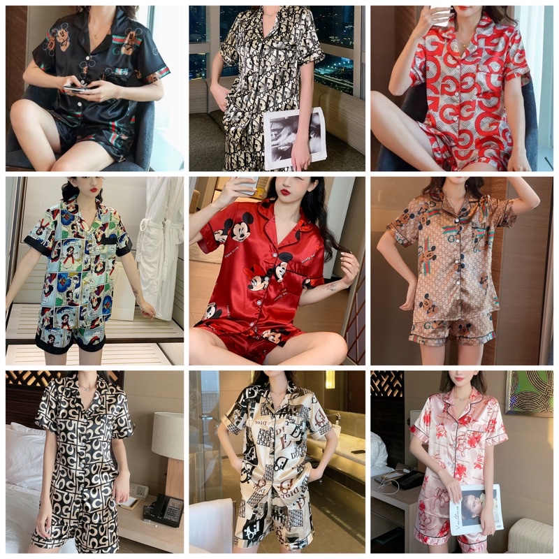 SD Piyama Satin Lengan Pendek Celana Pendek Import Quality-1