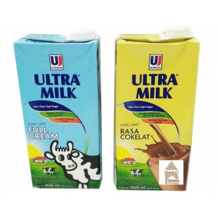 

Susu Ultra UHT full cream dan coklat 1 liter Murah