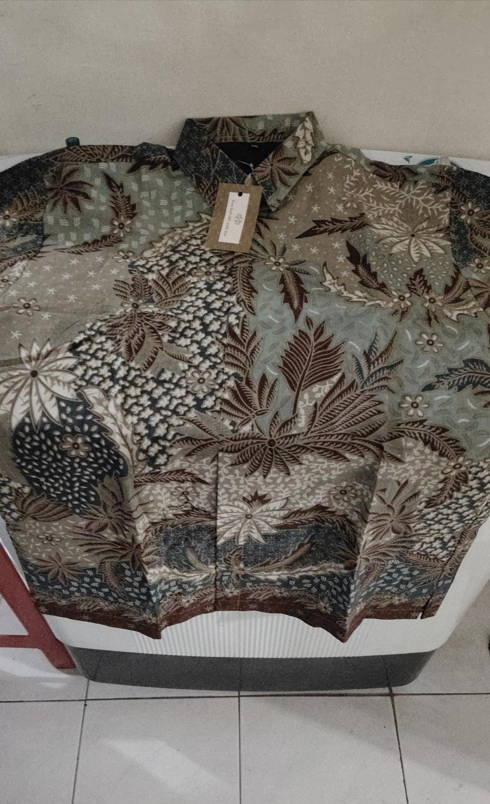 Sekartaji Lawasan Cabut Kemeja Batik Pria Katun Cabut Primisima Full Furing