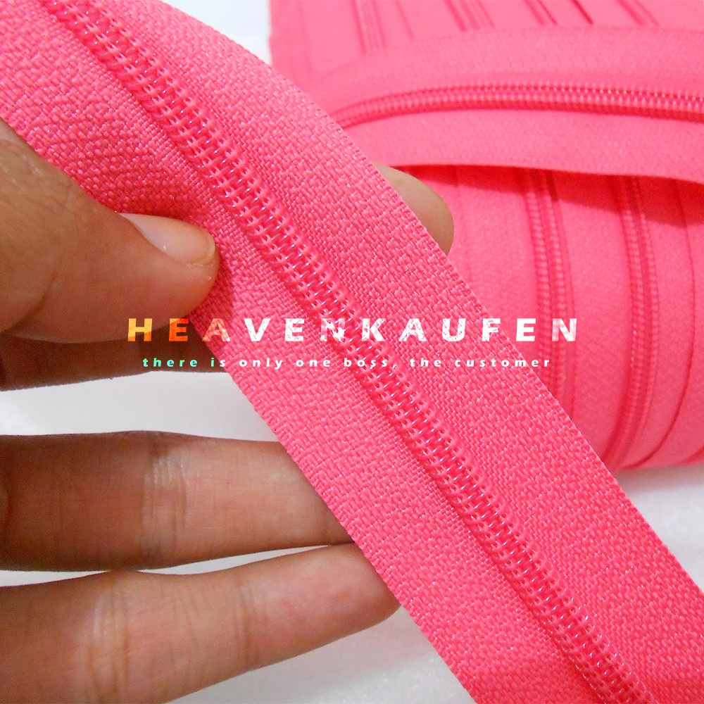 Resleting/Zipper YKK Pink No 5 Meteran