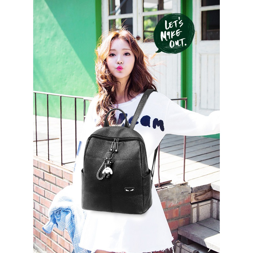 Tas Ransel RUBI simple lucu murah l Punggung Backpack Import Fashion Wanita Tas Sekolah Main Kuliah