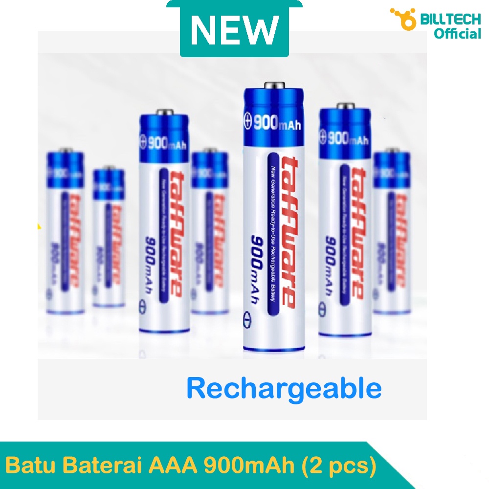 Taffware Baterai AAA Rechargeable NiMH 900mAh [2 PCS]