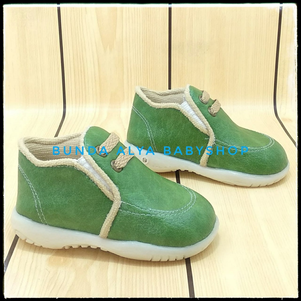 Sepatu Anak Laki Laki Usia 1 2 3 Tahun Size 22 - 28 Casual HIJAU - Sepatu Anak Cowok Casual Keren SALE