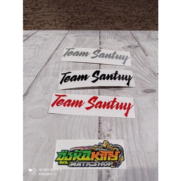 Sticker team santuy