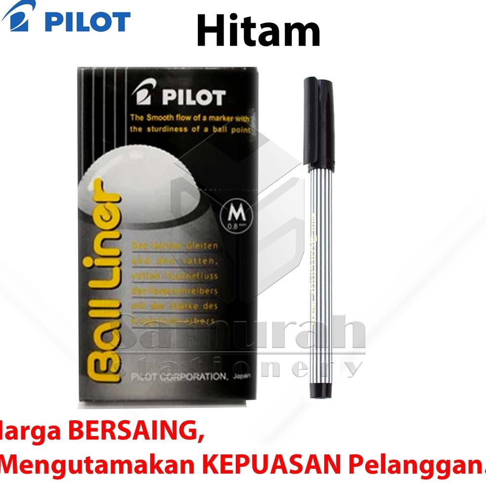 

[KODE PRODUK Q0SEI9946] Ballpoint Pilot Balliner 0.8 mm / Pulpen Baliner 08 mm / Pen Cabut Tebal Tanda Tangan Hitam - Biru