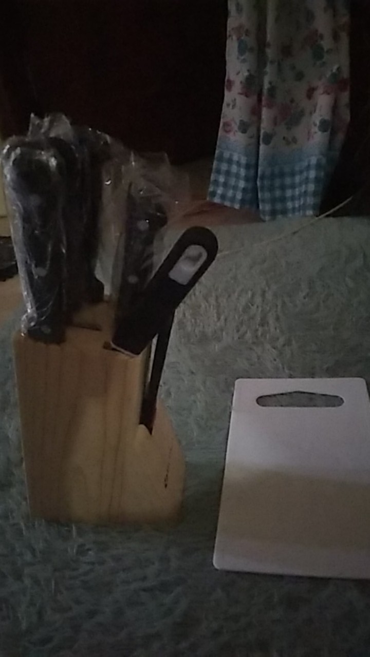 Vicenza Pisau Set - 10 Buah - Stainless Steel - Hitam