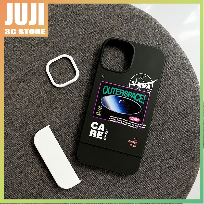 Case 3 in 1 Desain Space Klasik Dapat Dilepas Dicuci Untuk iphone 11 12 13 pro max x xs xr xsmax 7 8 plus