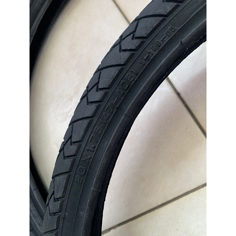 TERMURAH!!! Ban Luar Sepeda Ukuran 20 x 1.75 / SWALLOW Hitam / Satuan / Realpict