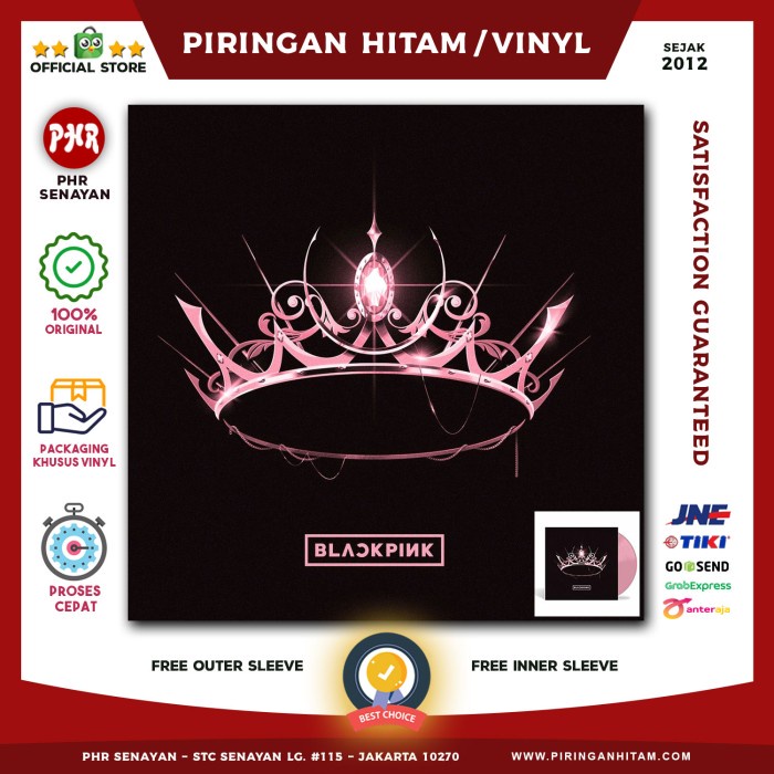 VINYL BLACKPINK - ALBUM (PINK VINYL) [PIRINGAN HITAM/LP/PH]