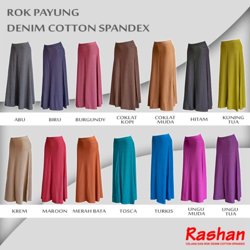 Rok Payung Rashan ukuran 2XL