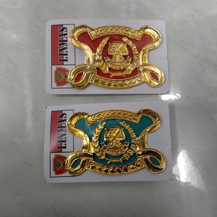 Emblem Baret Linmas Merah Dan Hijau Murah