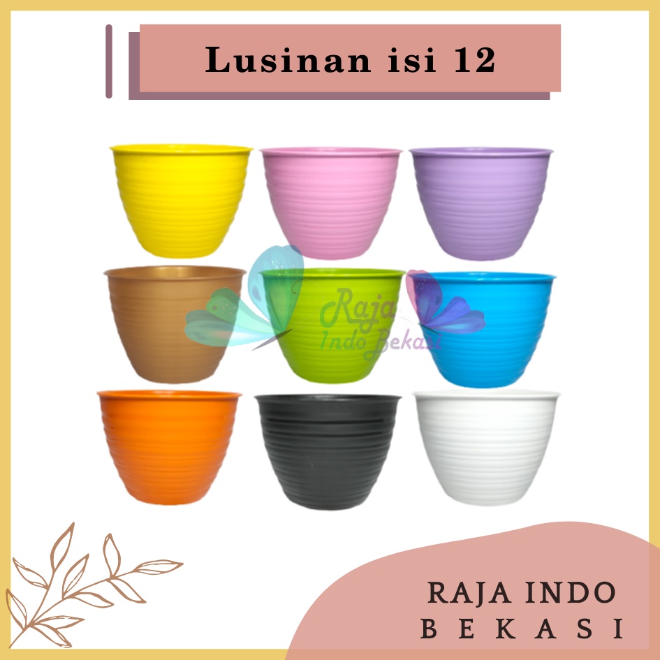 Lusinan Pot Tawon 15 Cm Putih Ungu Hitam Hijau Orange Kuning Pink Biru - Pot Tawon  15 20 21 25 Lusinan Grosir