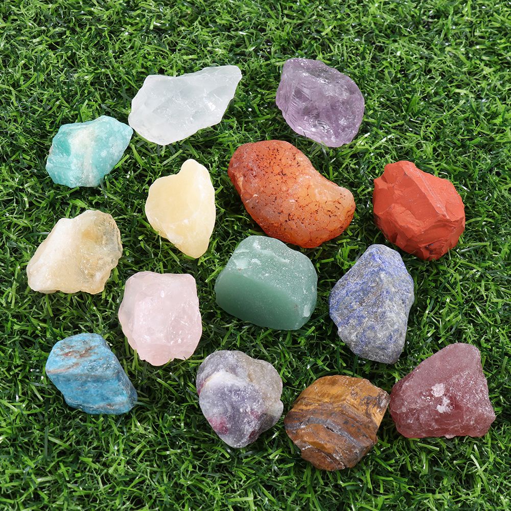 Chookey Ornamen Batu Kristal Mentah Alami Mini Asimetris Warna Putih Untuk Koleksi / Penyembuhan Rock