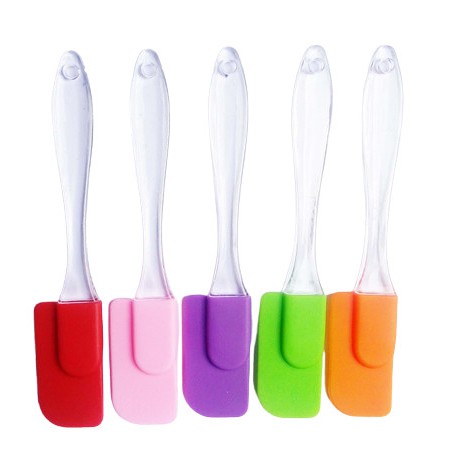 Spatula Silikon Tahan Panas / Spatula Silicone Alat Anti Lengket / Sutil Sodet Pengaduk Adonan / Bahan Food Grade Ukuran Kecil / Spatula Silicone Scraper Multifungsi