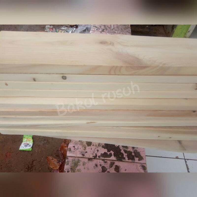 kayu jati belanda serat bagus ex palet reng 5x100 cm 1 ikat 10 pcs