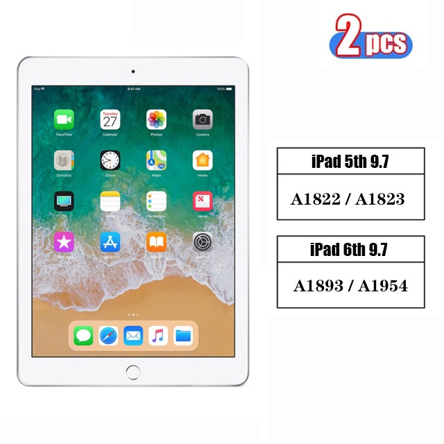 (2 Pak) Pelindung Layar Tempered Glass Untuk Apple iPad 9.7 10.2 2th 3th 4th 5th 6th 7th 8th 9th Generation