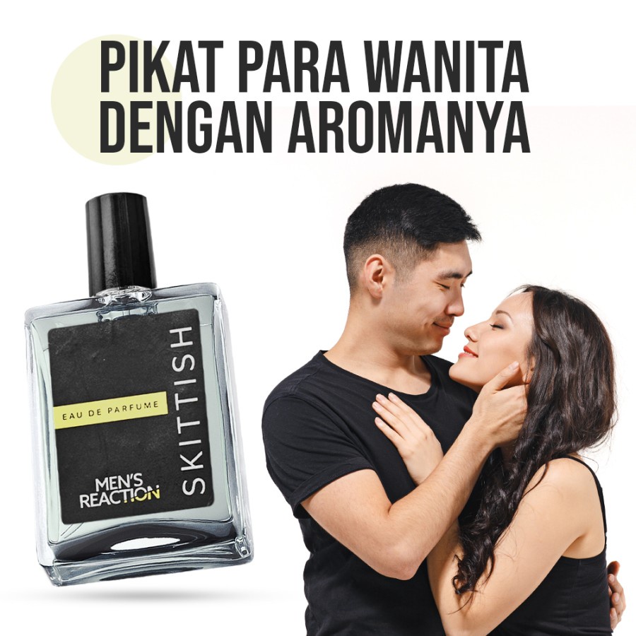 parfum pria Mens Reactions Parfum Skittish Harum Tahan Lama - parfume penggoda