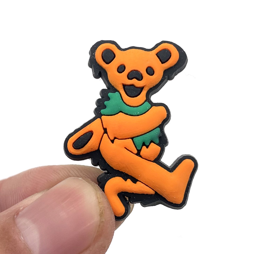 Fashion Crocs shoe charms Jibbitz pin Aksesoris pita bear DIY Bahan Untuk Dekorasi Sepatu Hadiah anak wanita pria
