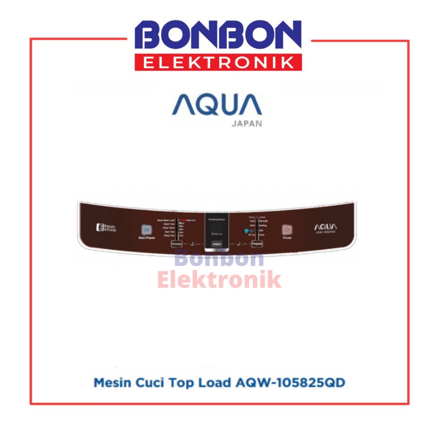 AQUA Mesin Cuci 1 Tabung 10KG AQW-105825QD / AQW105825QD / AQW 105825 QD