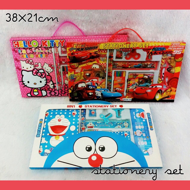 

Stationery set / alat tulis set Anak sekolah / back to school / karakter fancy kotak