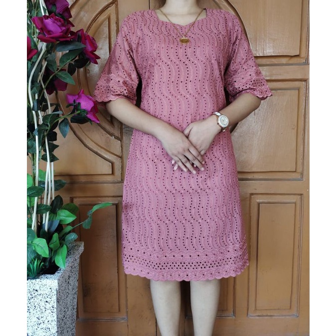 dress katun bolong premium