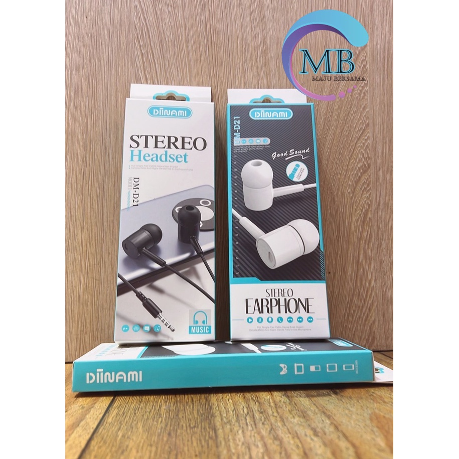 Headset Headsfree Hf earphone Extra BAss d21 All tipe Hp XIAOMI VIVO OPPO REALME INFINIX MB488