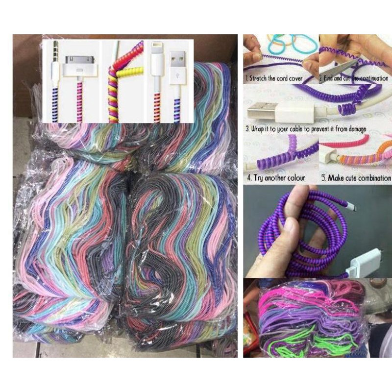 Pelindung Kabel Data Pelindung Kabel Headset Pelindung Kabel Spiral