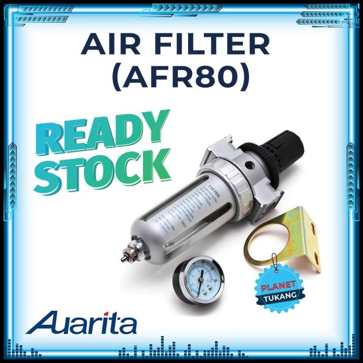 Single Air Filter Regulator Spray Gun Auarita Afr-80 Kompresor 1/4"