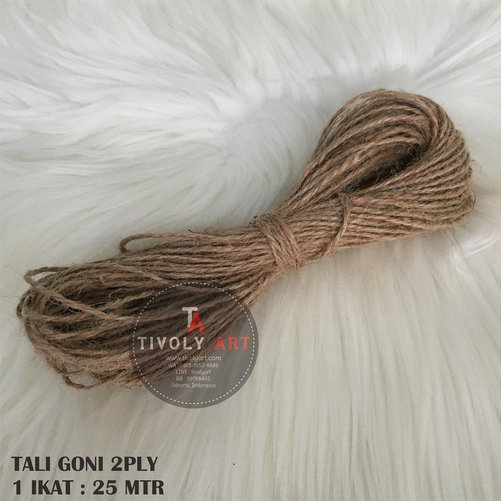 

Tali Goni 2 Ply / Tali Rami 2 Ply Panjang 25 Mtr