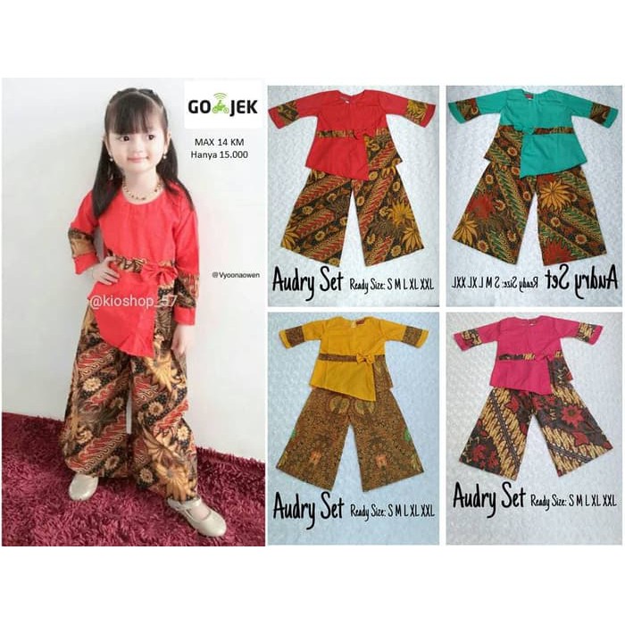 [TERGREGET] Welans Batik - Kebaya Anak - Audry Set - LP011 KULOT - 2-3 tahun- ORI