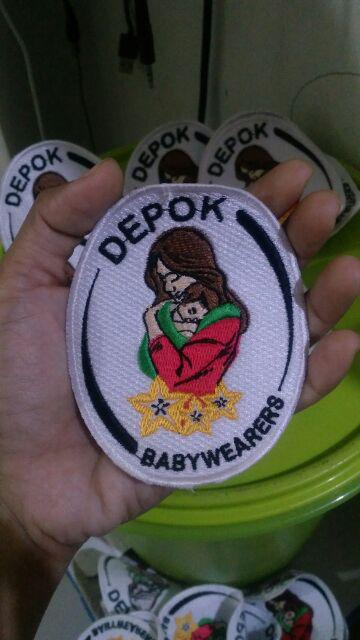 Logo Bordir Komputer Ukuran Kecil 9 - 10 Cm Costum Suka Suka Free Desain [ Minimal Order 50 Pcs ].