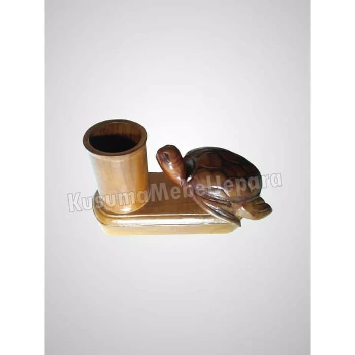 

Tempat Pensil Kayu Jati Model Kura-Kura (Panjang 20cm)