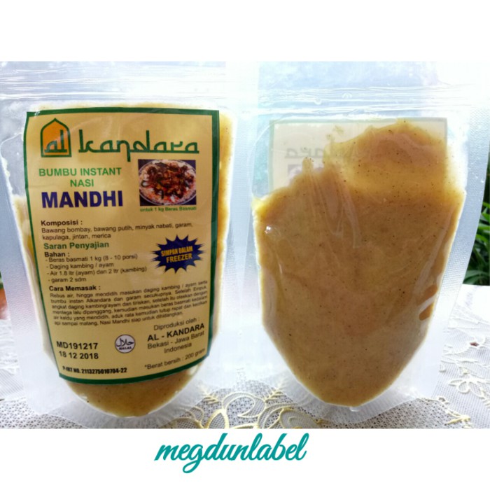

Bumbu Nasi Mandhi Alkandara Tanpa Pengawet