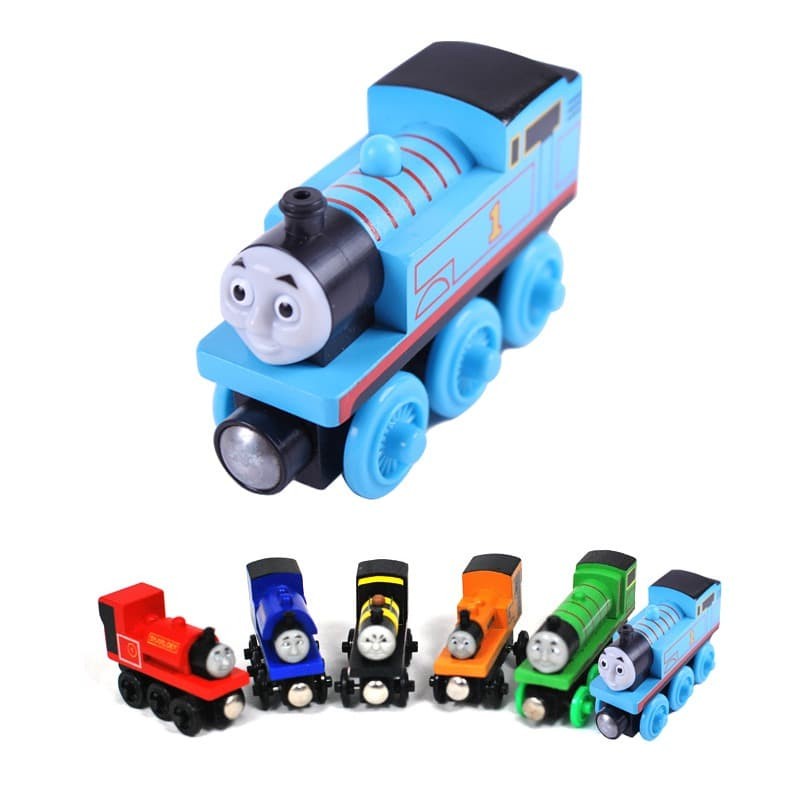 Kereta Api Thomas Wooden Magnet (Random Model) - Multi-Color