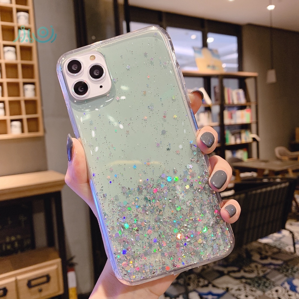 Bling Glitter Phone Case For Samsung Galaxy A71 A51 A70 A50S A30S A20 A30 A20S A10S A01 A31 M31 Sparkle Glitter transparent silicone back cover