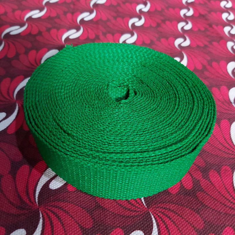 Polycotton Webbing (Webbing Katun Polyester) Lebar 2,7 cm, 3 cm, dan 3,2 cm