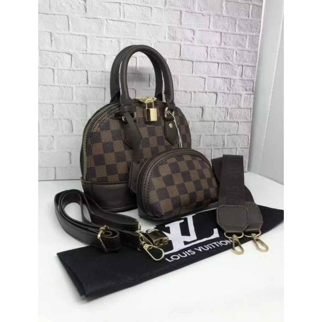 TAS ALMA MEDIUM SET DOMPET 2 TALI Uk 25 CM