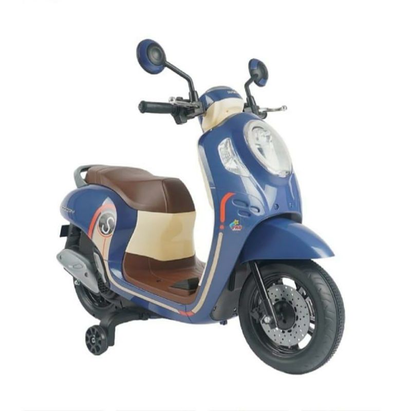 Motor Aki Anak Honda Scoopy Lisensi Blue