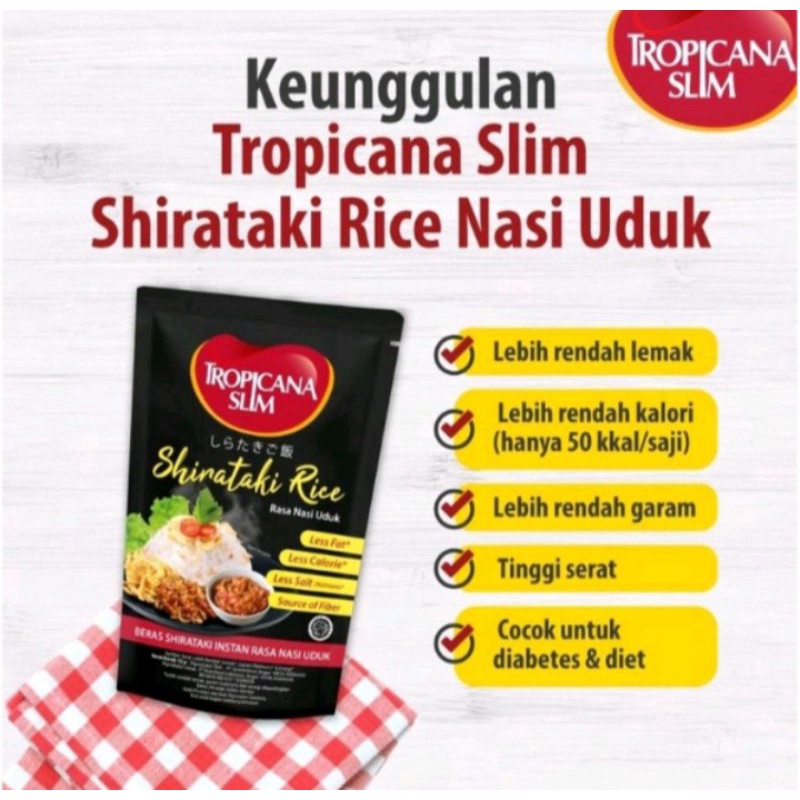 

Tropicana Slim Shirataki Noodle 71gr Mie Shirataki Tropicana Slim dan Brownies Instan Cake