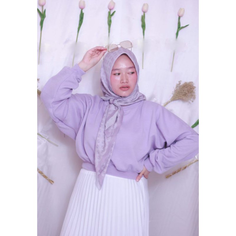 OVERSIZE CROOP SWEATER II SWEATER WANITA CROOP